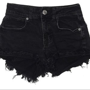 Black jean shorts from Zara size 38 euro